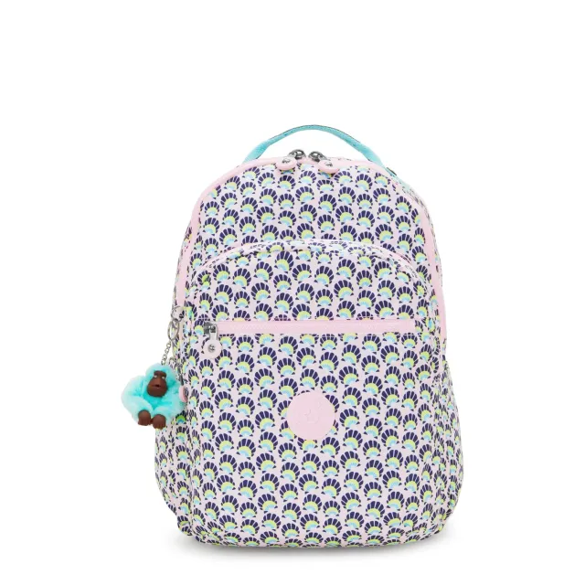 Kipling Seoul Lap rugzak Groot Geo Shell 15 inch laptopvak