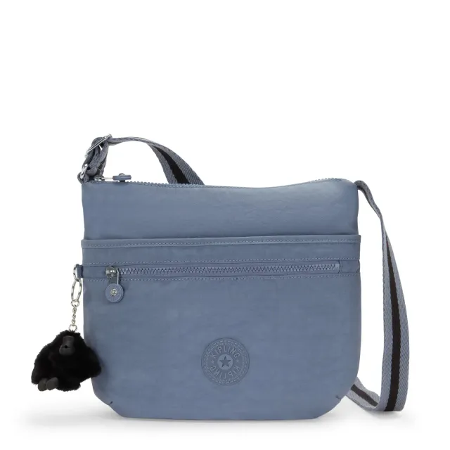 Kipling Arto schoudertas Medium Blue Stone licht