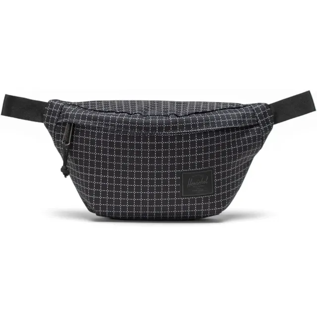 Herschel Classic heuptas grid zwart limited