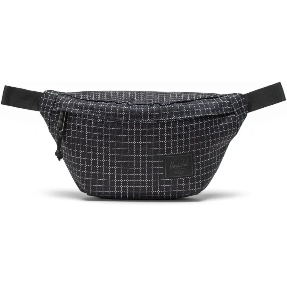 Herschel Classic heuptas grid zwart limited