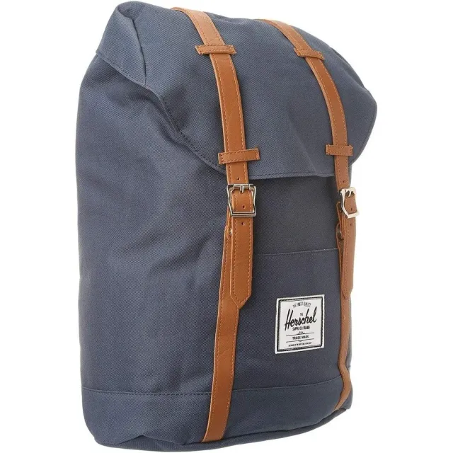Herschel Retreat Classic 19.5L rugzak zwart-bruin canvas