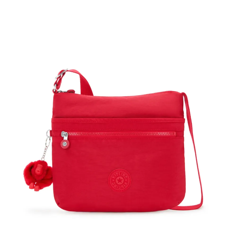 Kipling Arto schoudertas Medium Red Rouge licht