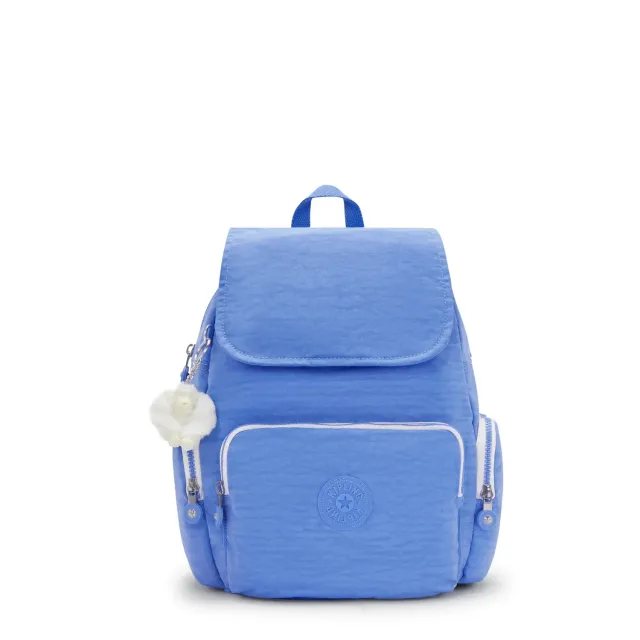 Kipling City Zip S rugzak klein Cocktail Blue met klep