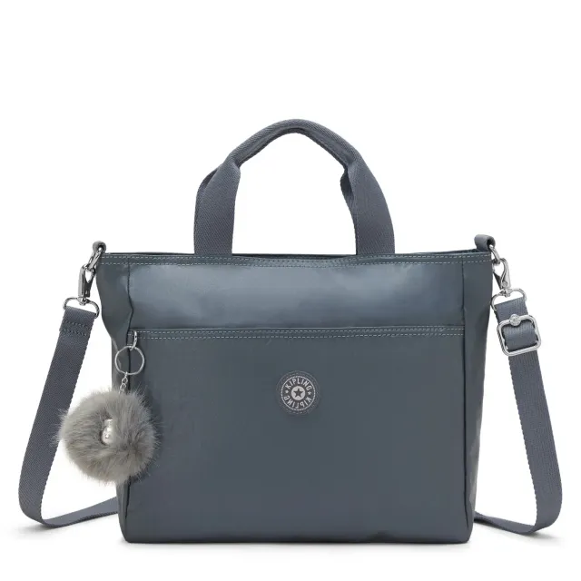 Kipling Lavena handtas klein Warm Steel Metallic crossbody