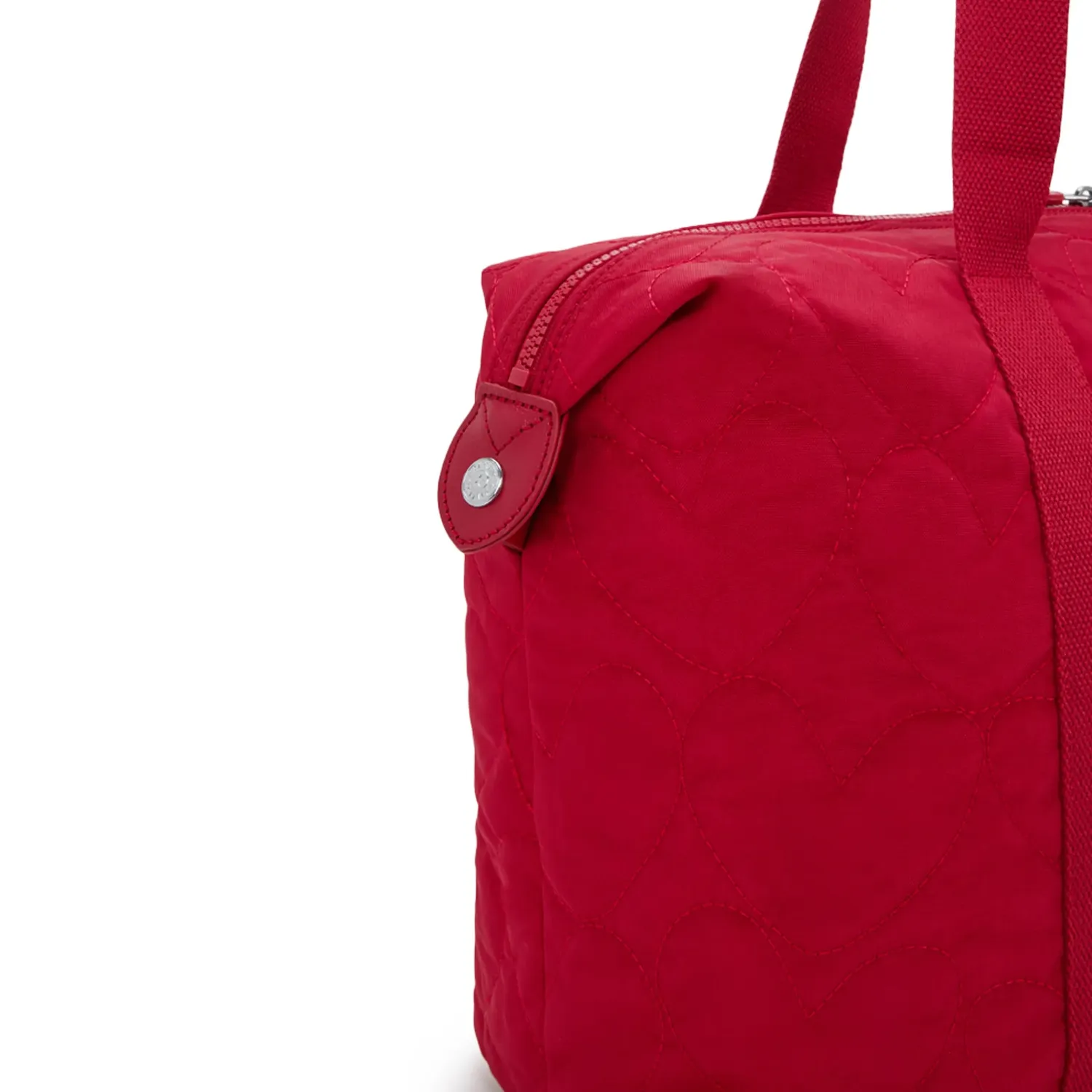 Kipling Art M tas Many Hearts Red hartjes