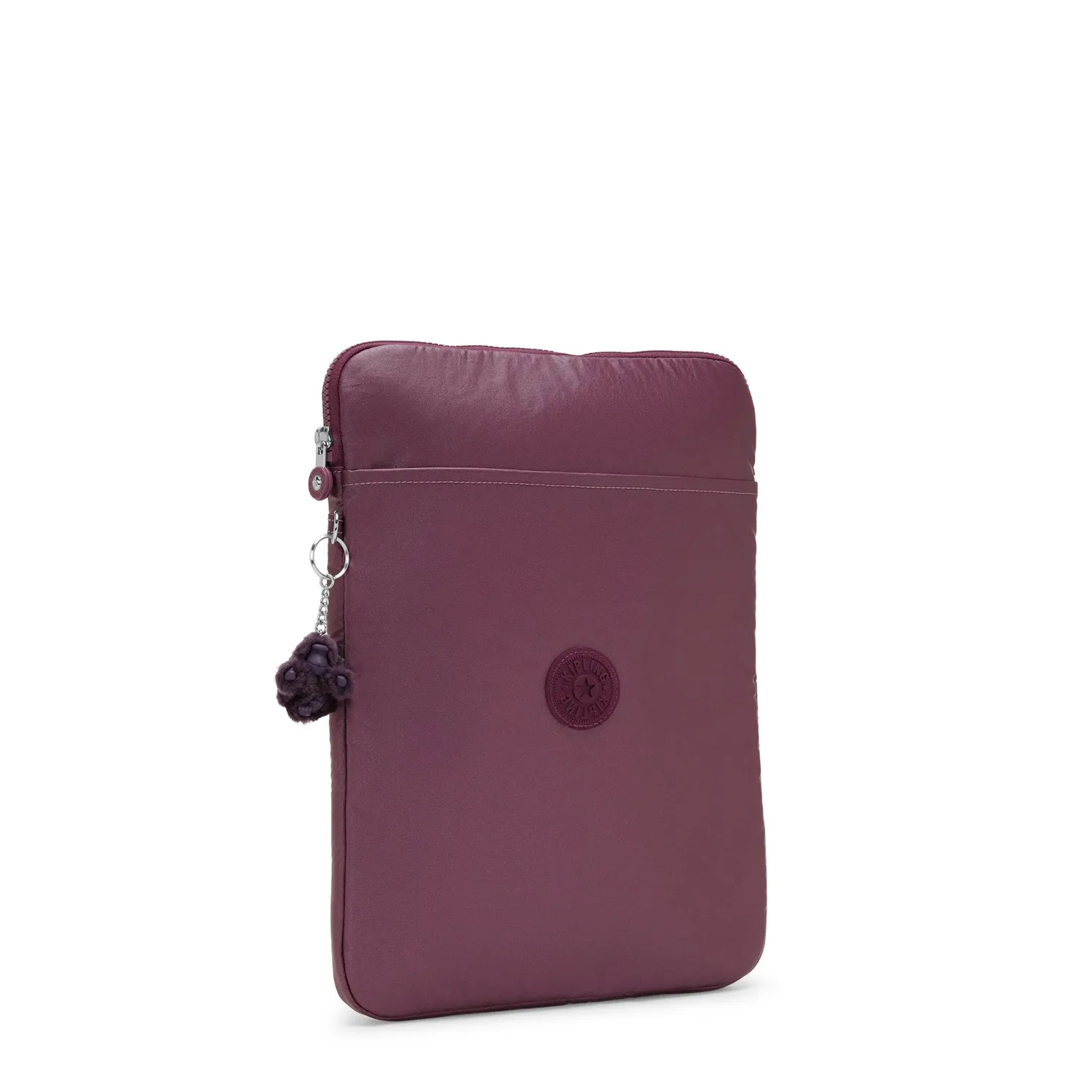 Kipling Laptop Keeper 15 laptophoes Grape Wine Metallic gewatteerd