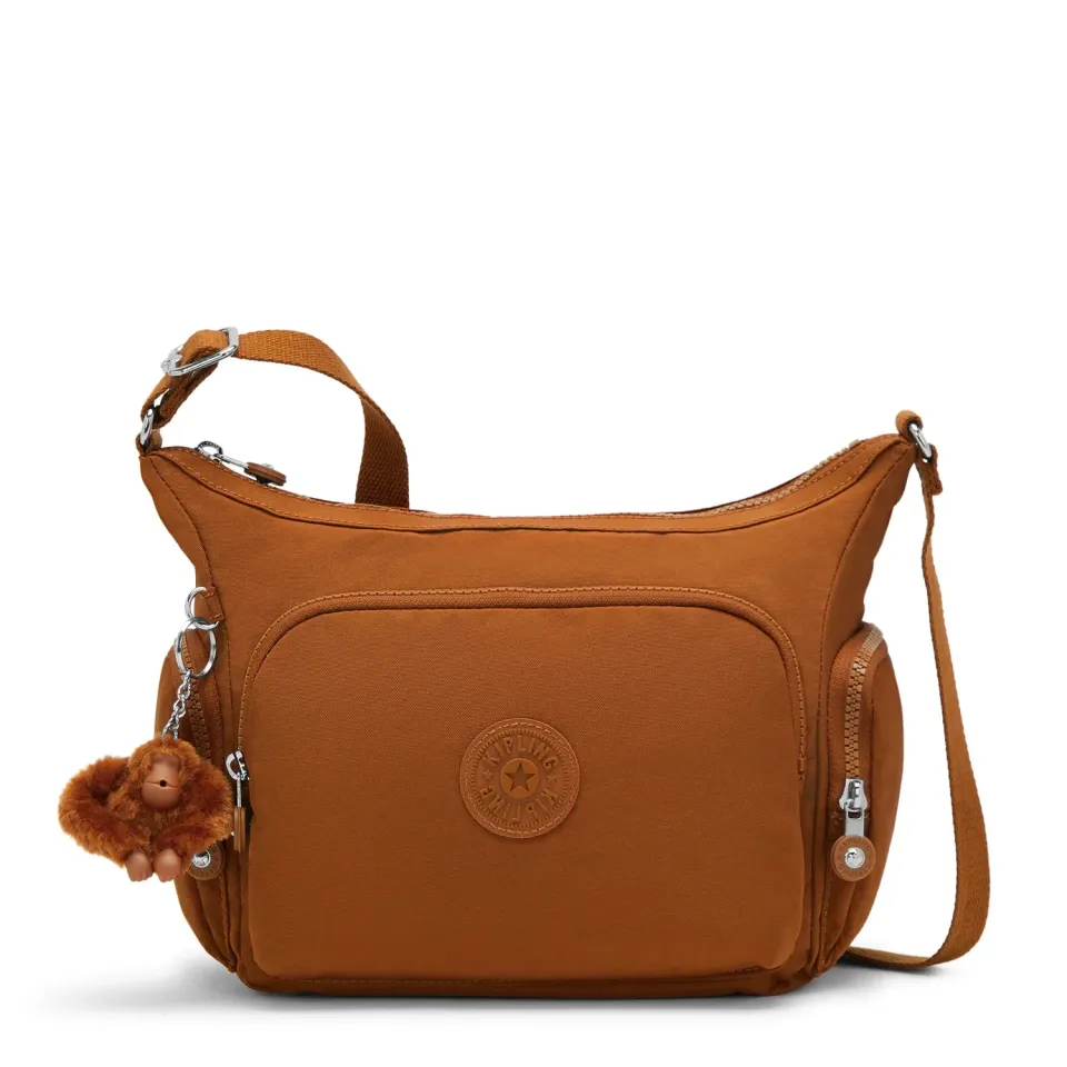 Kipling Gabb S crossbodytas Stylish Mokka medium met binnenvakken