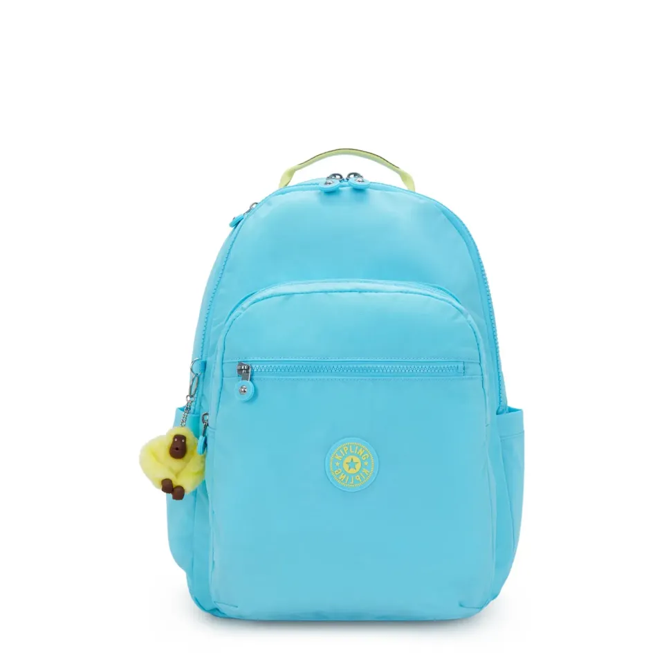 Kipling Seoul rugzak Groot Splash Blue 15 inch laptopvak