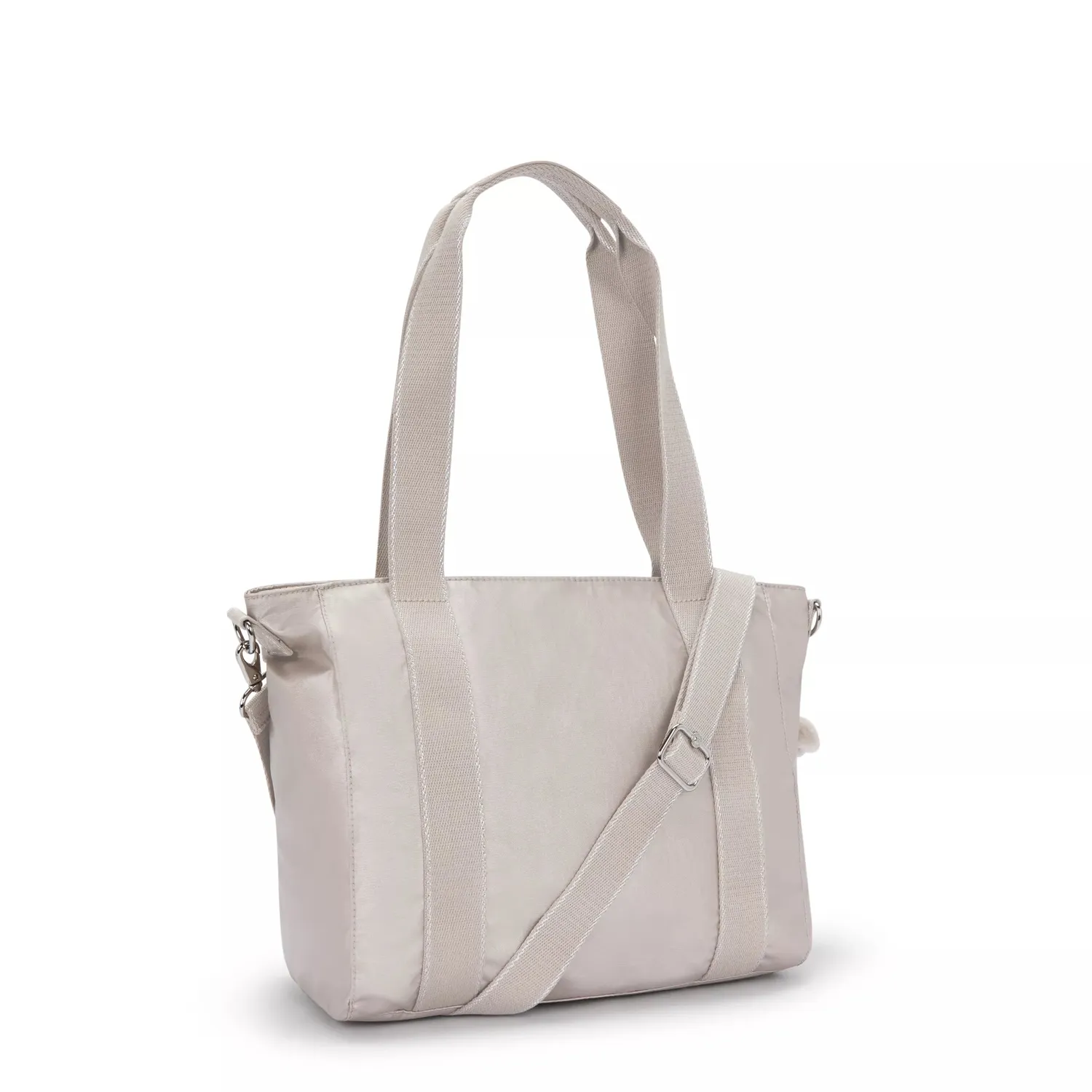 Kipling Asseni S shopper Metallic Glow klein met schouderriem