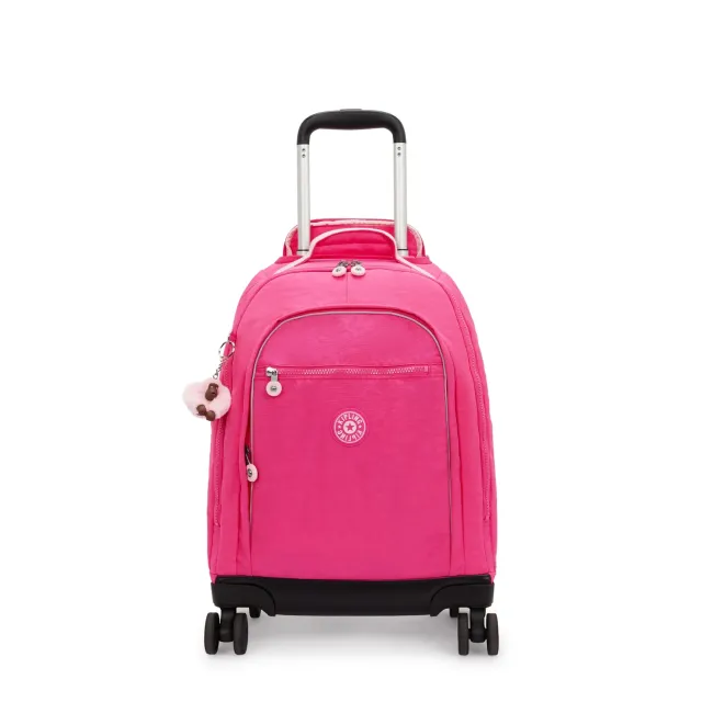 Kipling New Zea rugzak met wielen Intense Rose groot