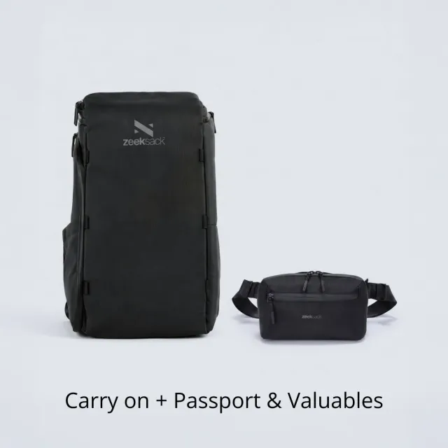 Zeeksack The Organizer 30L + Crossbody Rugzakset reistas
