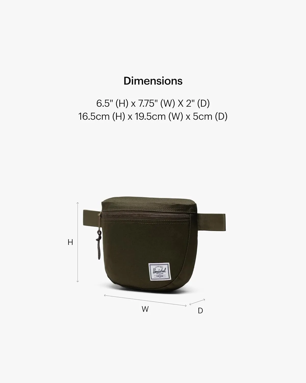 Herschel Settlement heuptas Ivy Green canvas