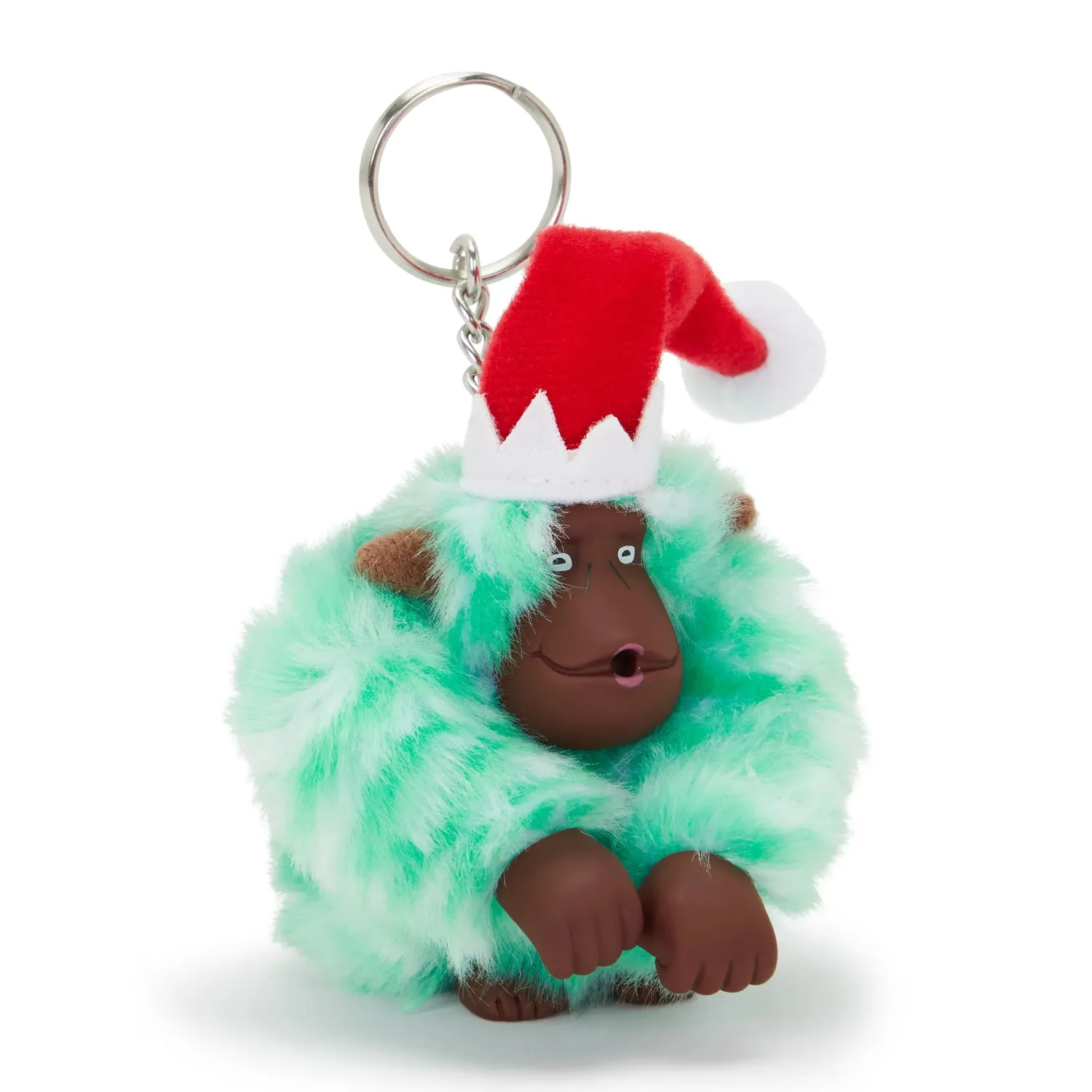 Kipling Elf Monkey M sleutelhanger Elf Green feestaapje