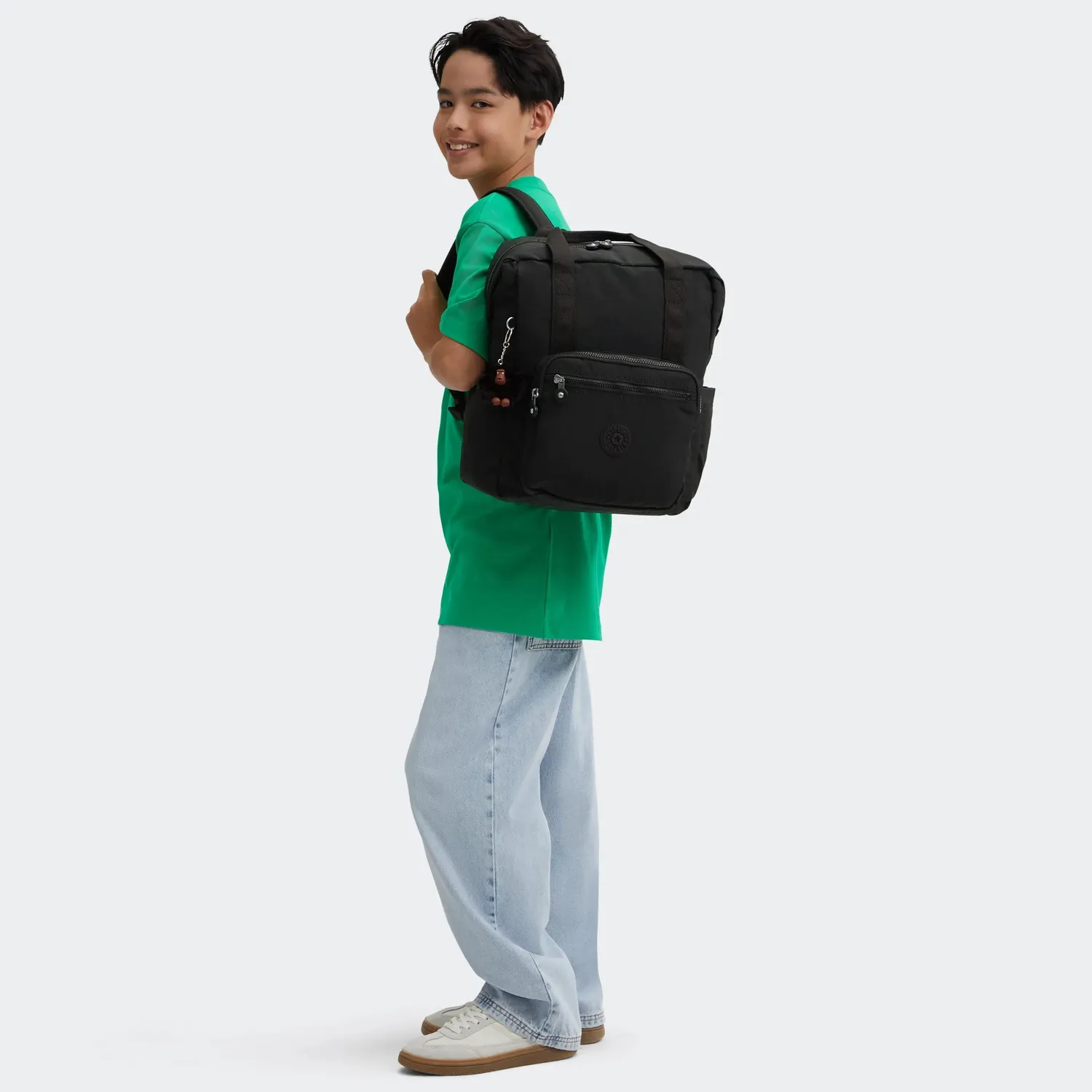 Kipling Buddy rugzak True Black medium met laptopvak