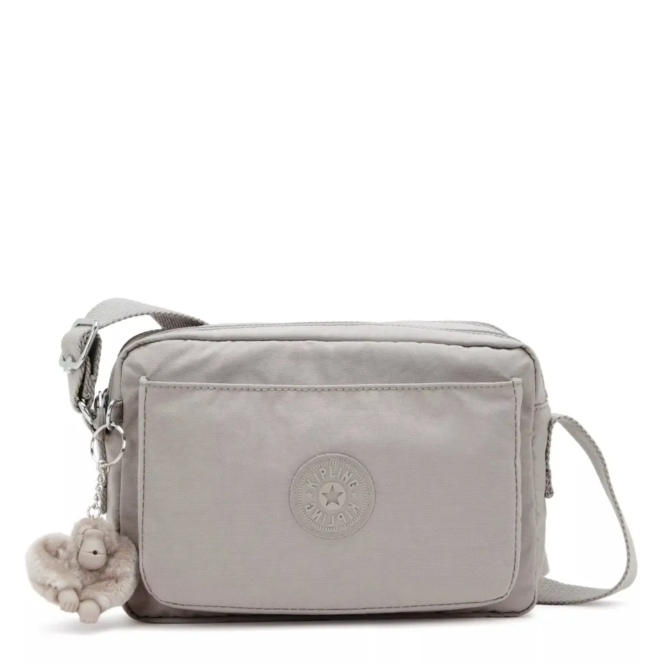 Kipling Abanu M crossbody tas Medium Grey Gris effen