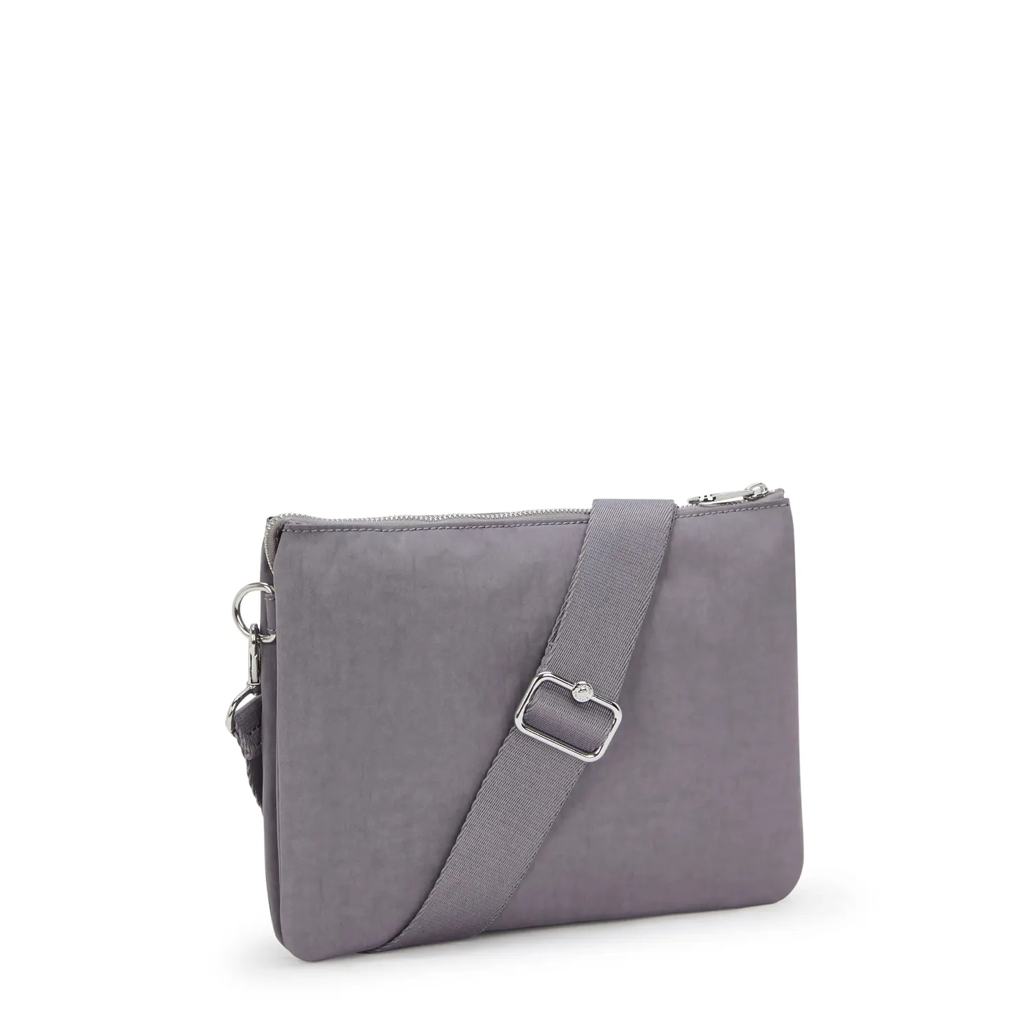 Kipling Riri L Zip schoudertas grey spice medium verstelbaar