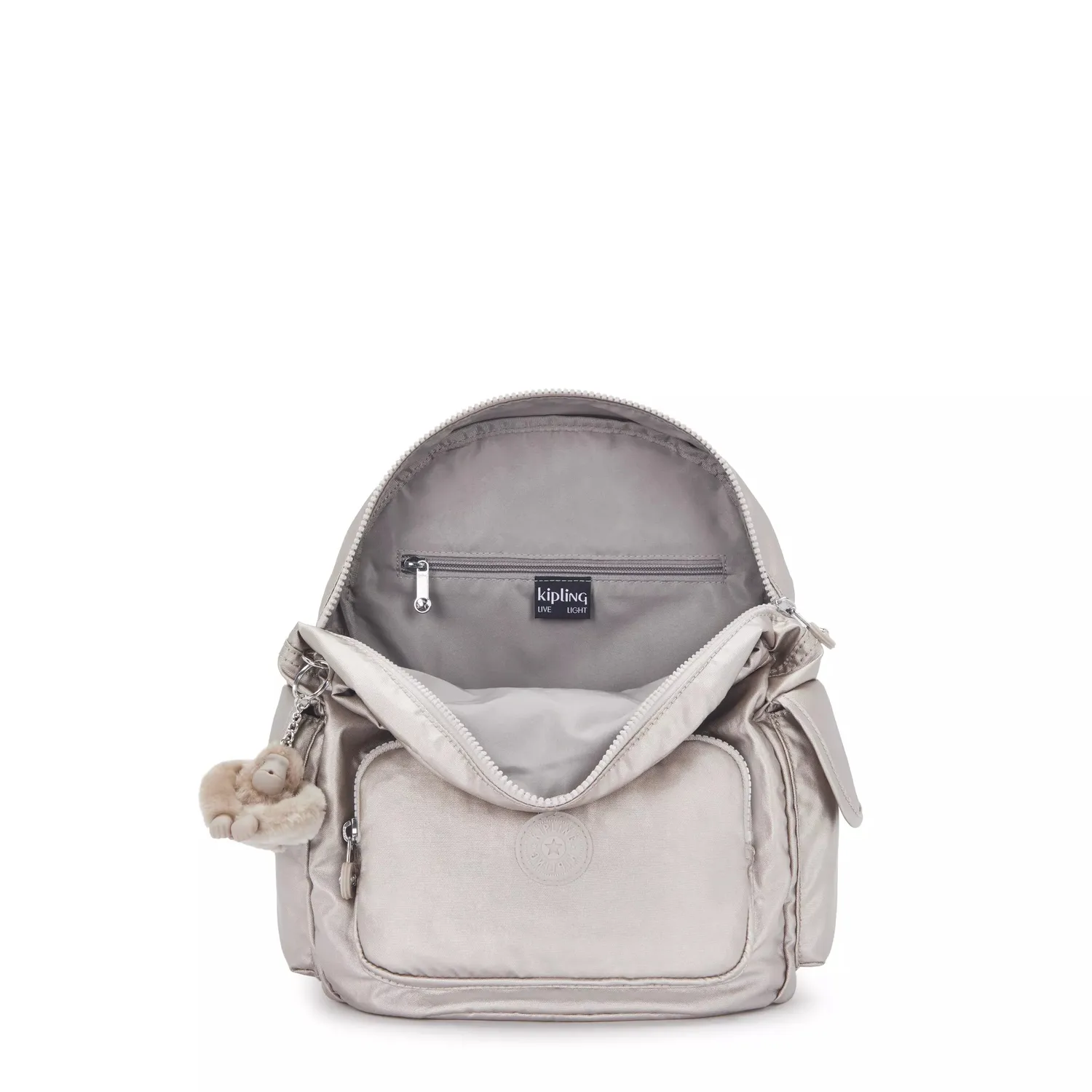 Kipling City Pack S rugzak Metallic Glow Klein metallic