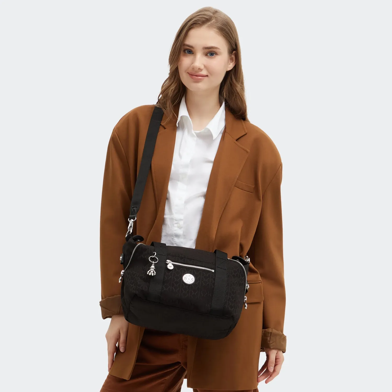 Kipling Art Mini handtas Noir Sign Jq klein jacquard
