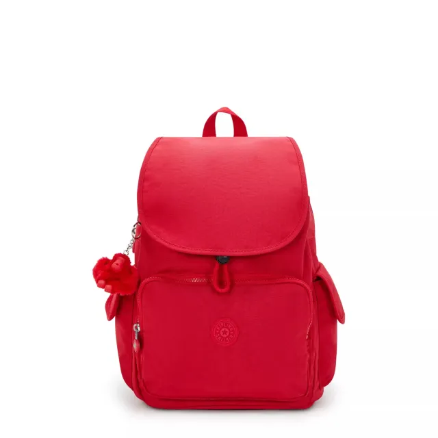 Kipling City Pack rugzak Red Rouge medium met veel vakken