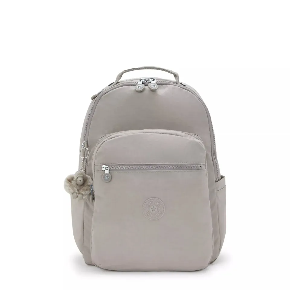 Kipling Seoul rugzak groot Grey Gris 15 inch laptopvak