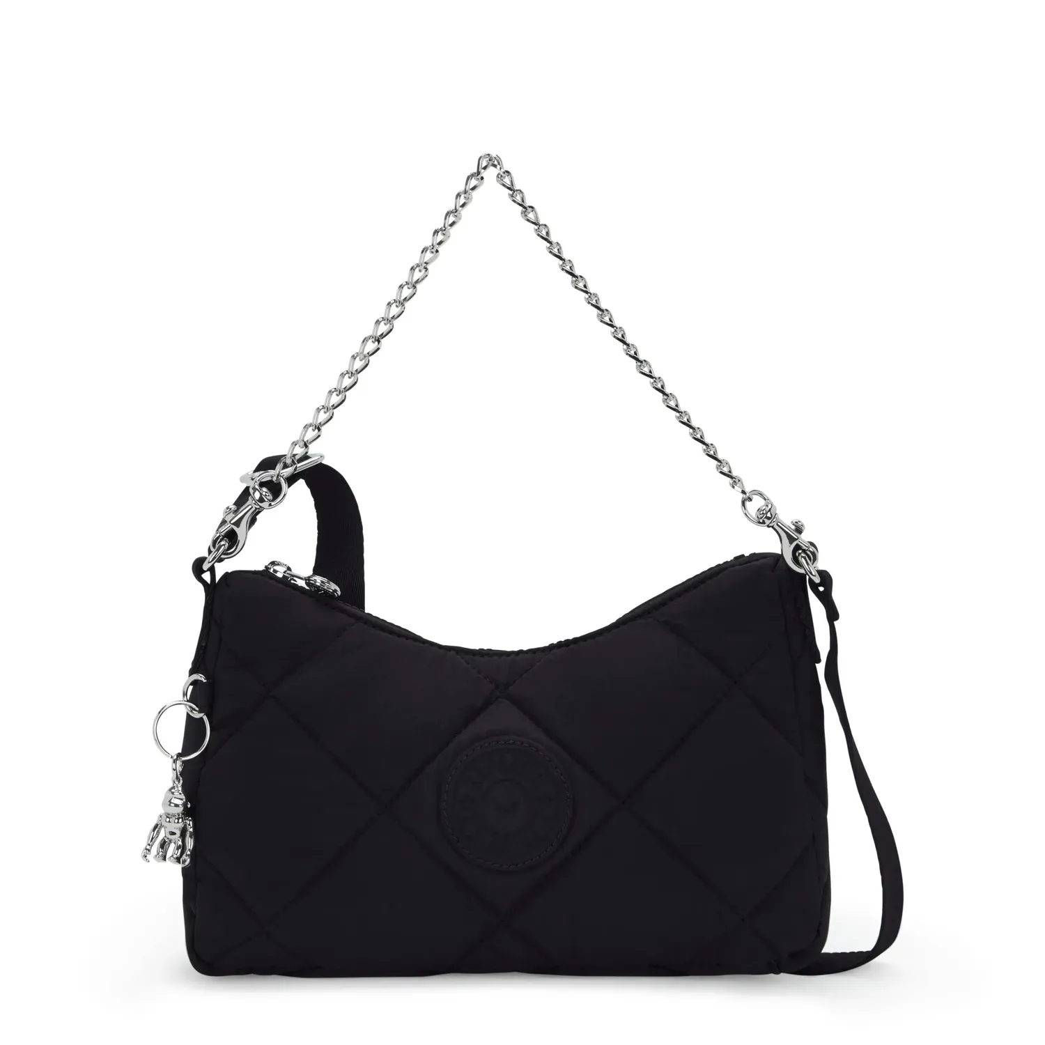 Kipling Ayda Up schoudertas Cosmic Black Quilt klein gewatteerd