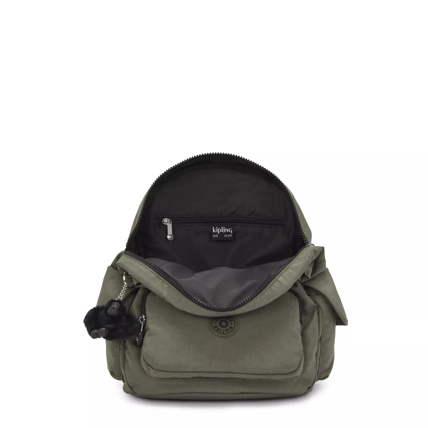 Kipling City Pack S rugzak Green Moss klein waterafstotend