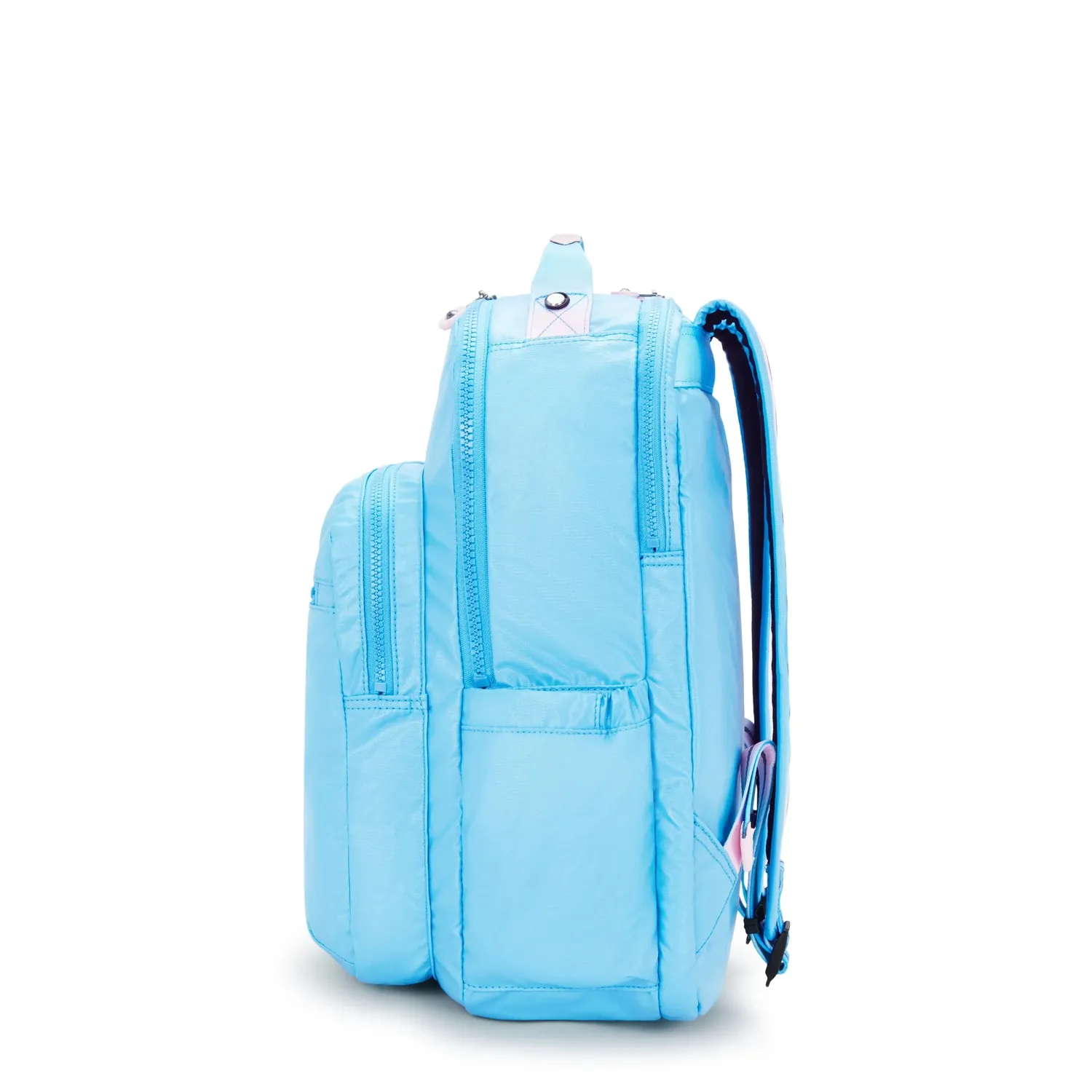 Kipling Seoul Lap rugzak Sea Blue Metallic groot 15 inch