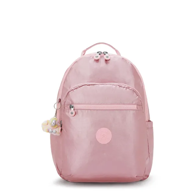 Kipling Seoul College Extra rugzak Groot Bronze Pink 15 inch