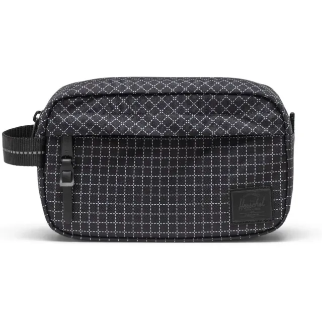 Herschel Chapter Travel Kit toilettas Grid Black compact
