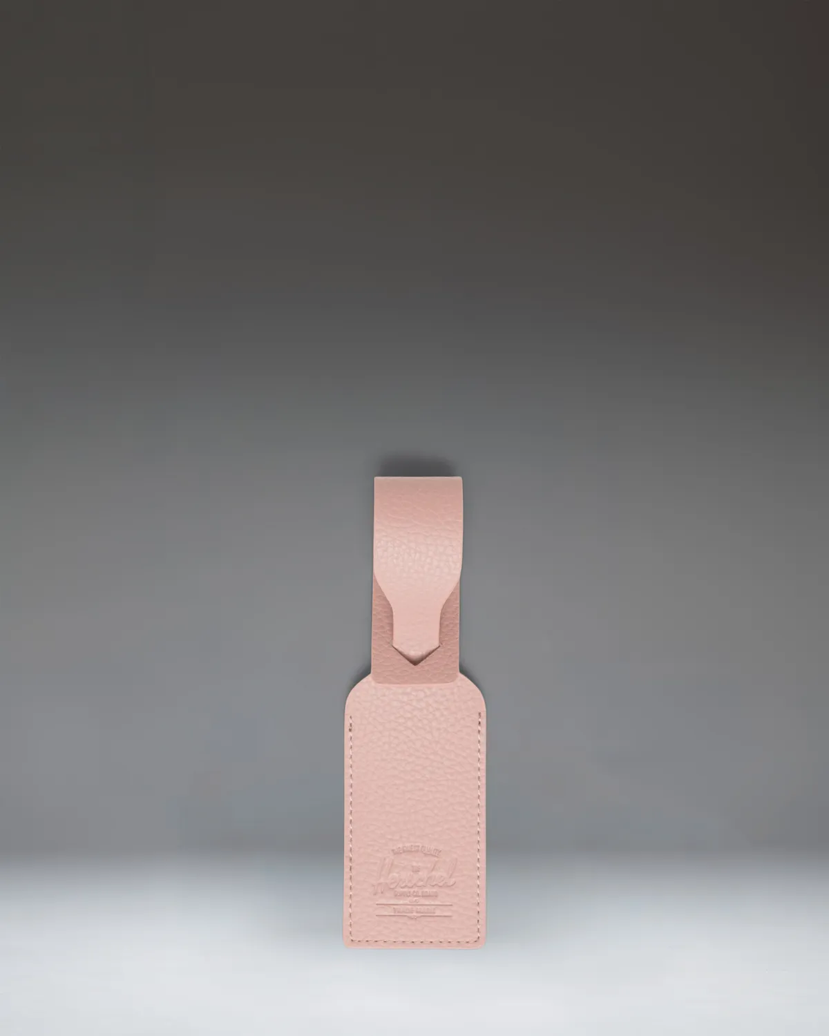 Herschel Luggage Tag bagagelabel Zwart vegan leer