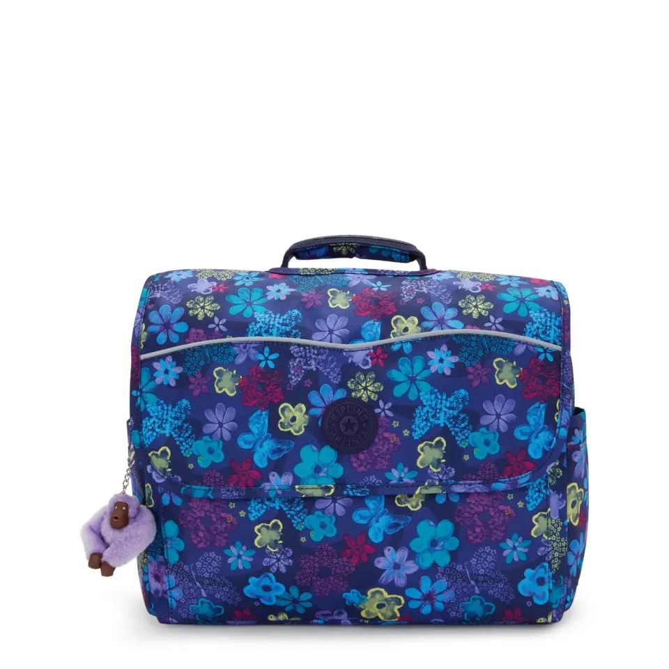 Kipling Codie M rugzak Dark Flower Stamp Medium flap