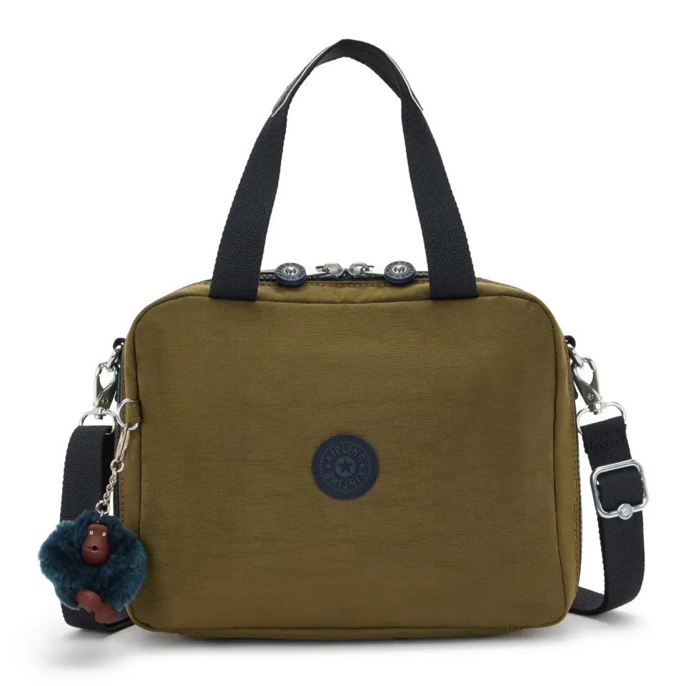 Kipling Miyo lunchtas Groot Treasure Green geïsoleerd