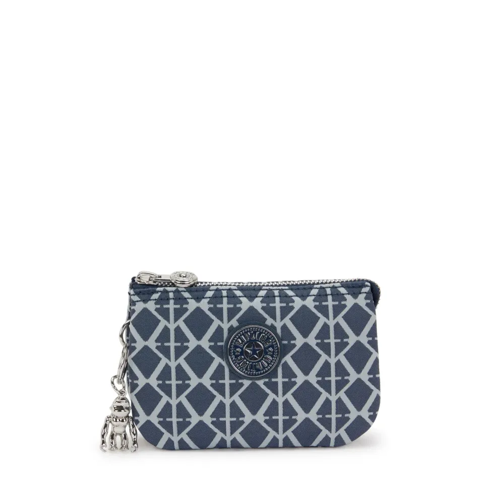 Kipling Creativity S portemonnee klein Navy Sign Jacquard rits