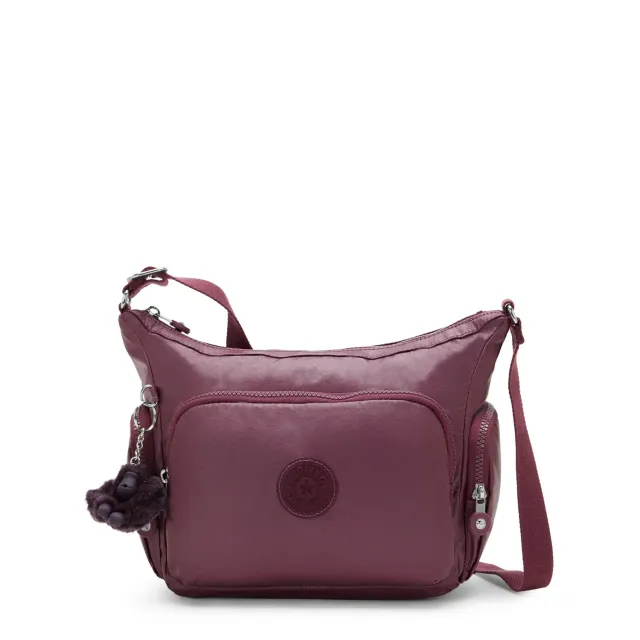 Kipling Gabb S crossbodytas Grape Wine Metallic medium glans
