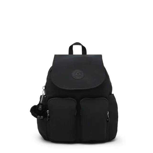 Kipling City Pocket S rugzak Black Noir klein klep