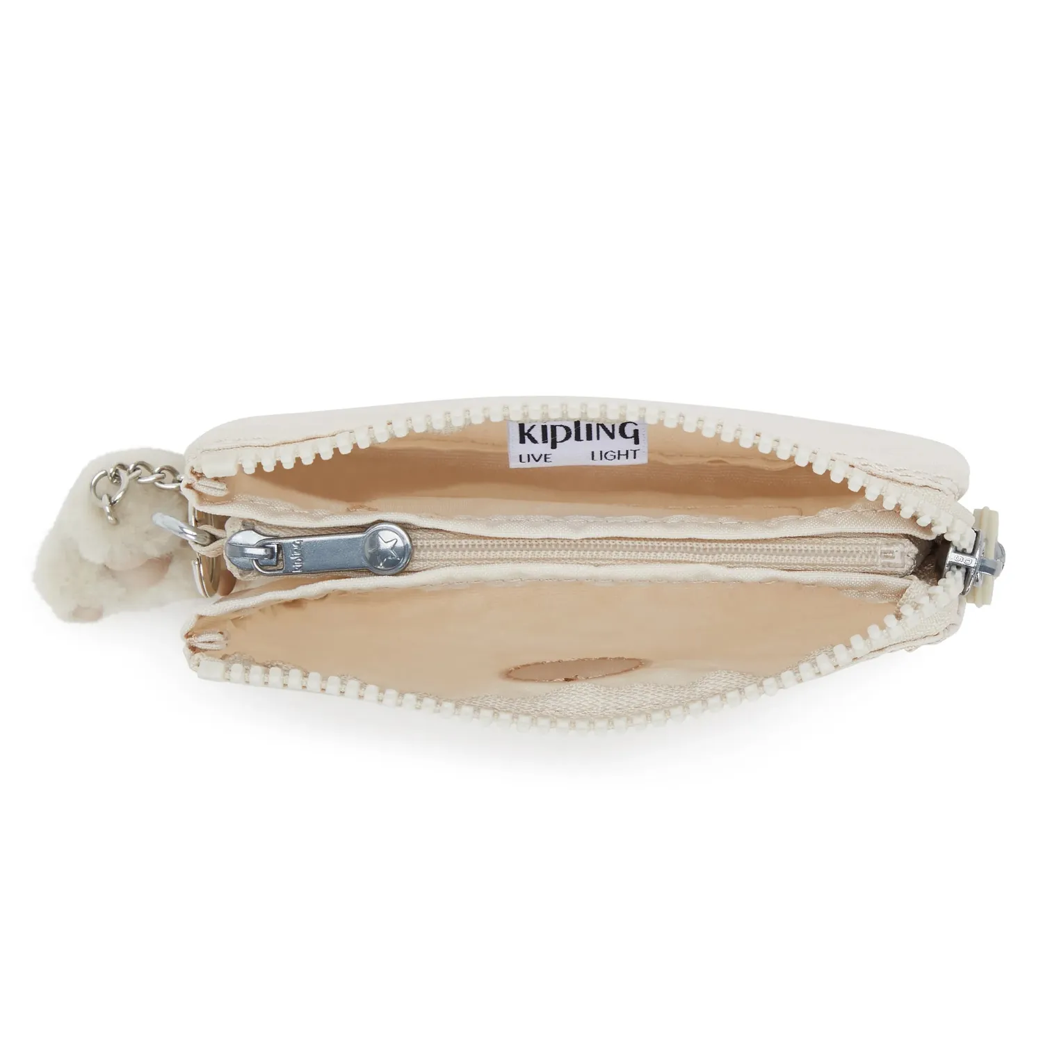 Kipling Creativity S portemonnee klein Hideaway Beige met rits