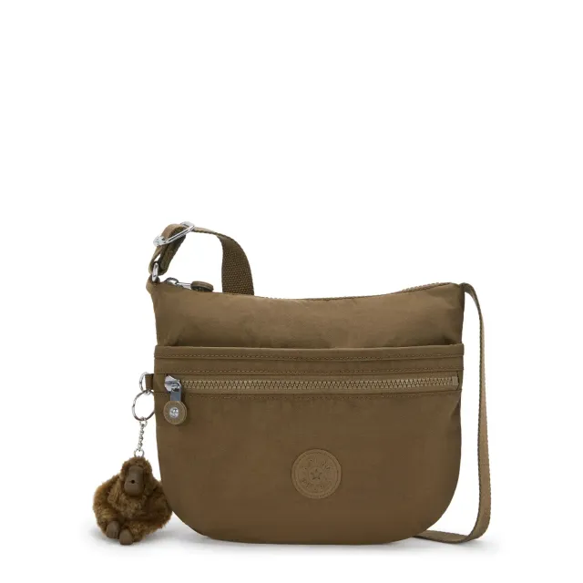 Kipling Arto S schoudertas Smooth Khaki klein licht