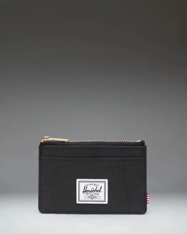 Herschel Oscar Cardholder pashouder zwart met rits