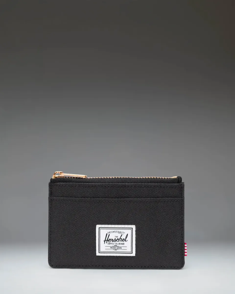 Herschel Oscar Cardholder pashouder zwart met rits
