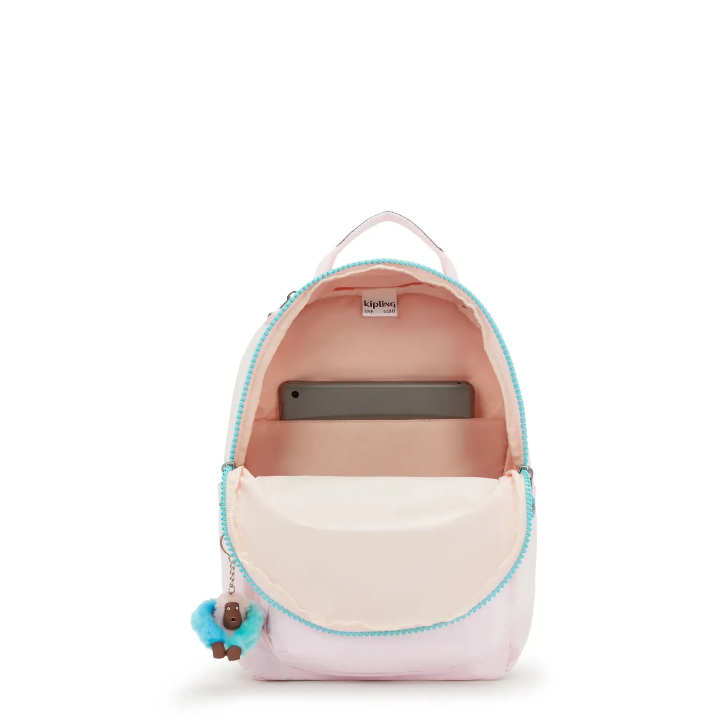 Kipling Seoul S kleine rugzak Sea Pink Metallic waterafstotend