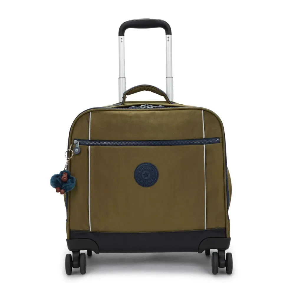 Kipling New Storia schooltas met wielen Treasure Green Groot laptopvak