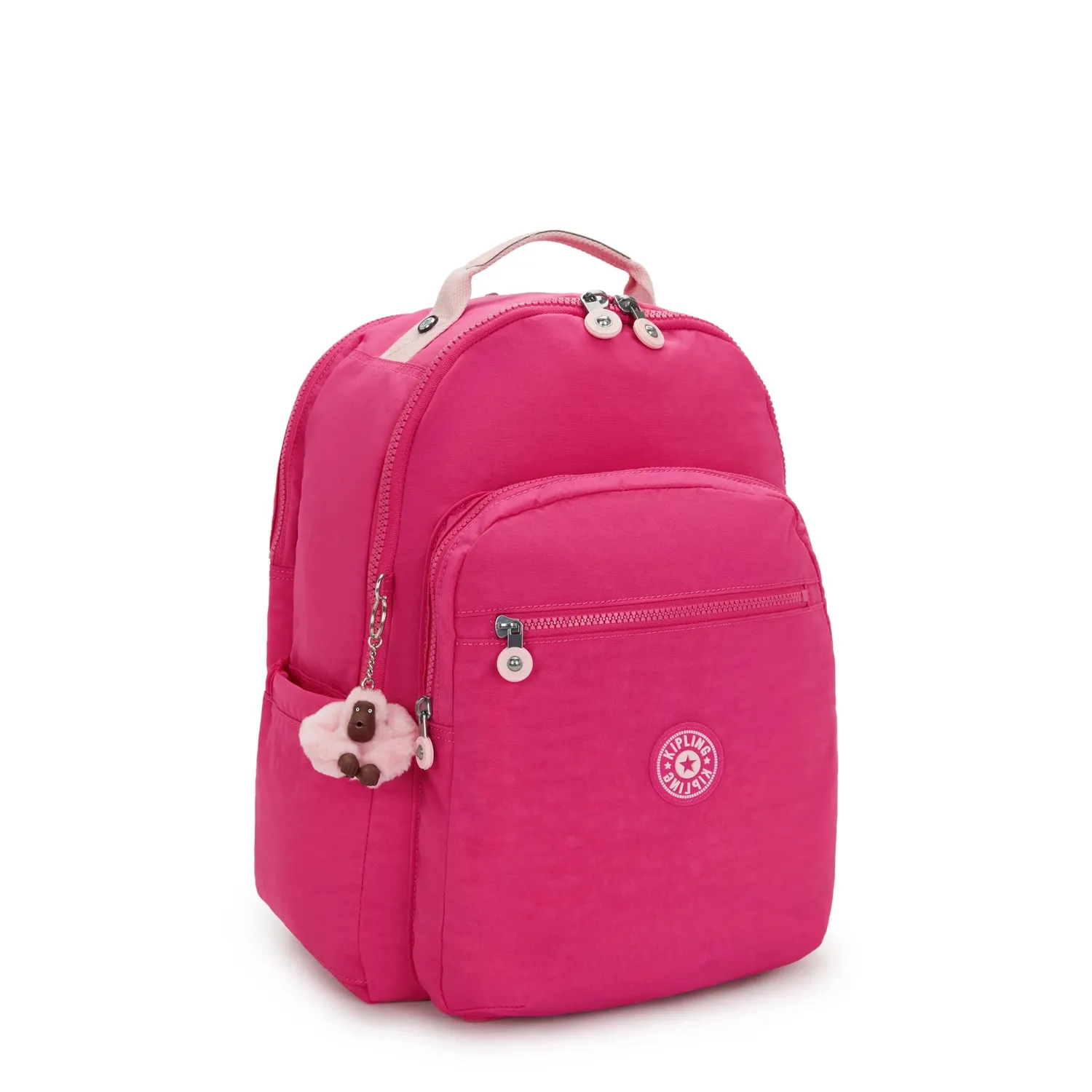 Kipling Seoul College Extra schoolrugzak Intense Rose 15 inch