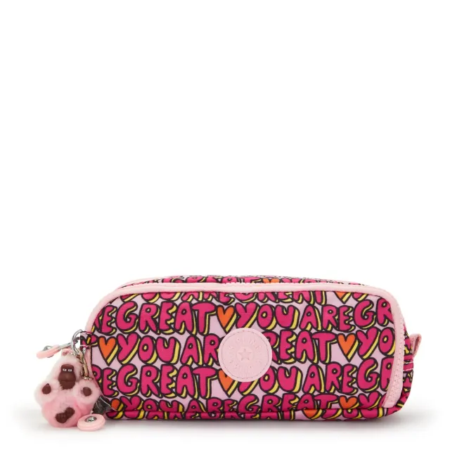 Kipling Gitroy pennenzak Groot U R Great Print nylon