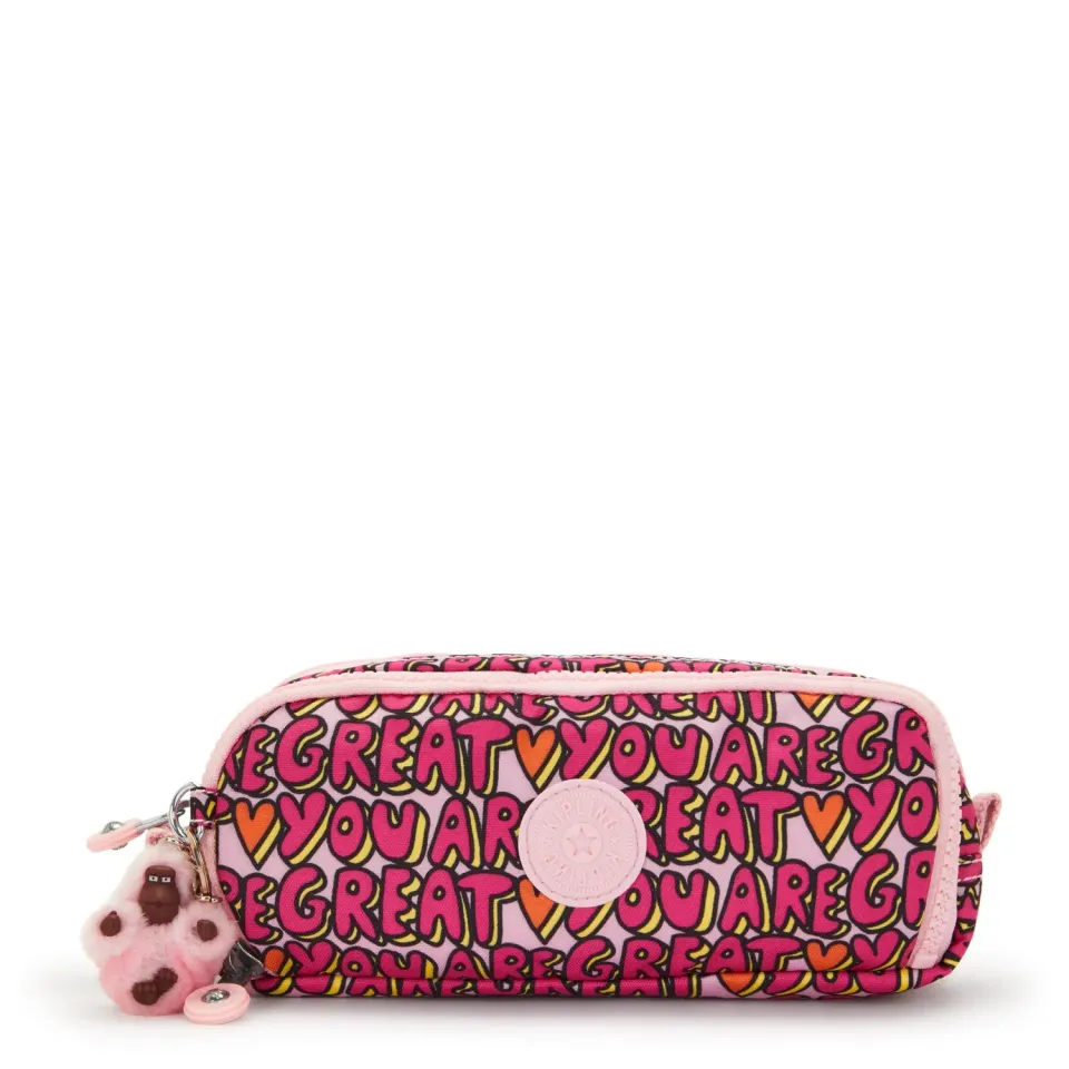 Kipling Gitroy pennenzak Groot U R Great Print nylon