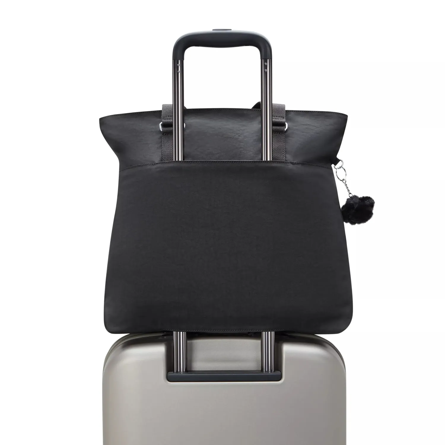Kipling India grote shopper black noir met laptopvak