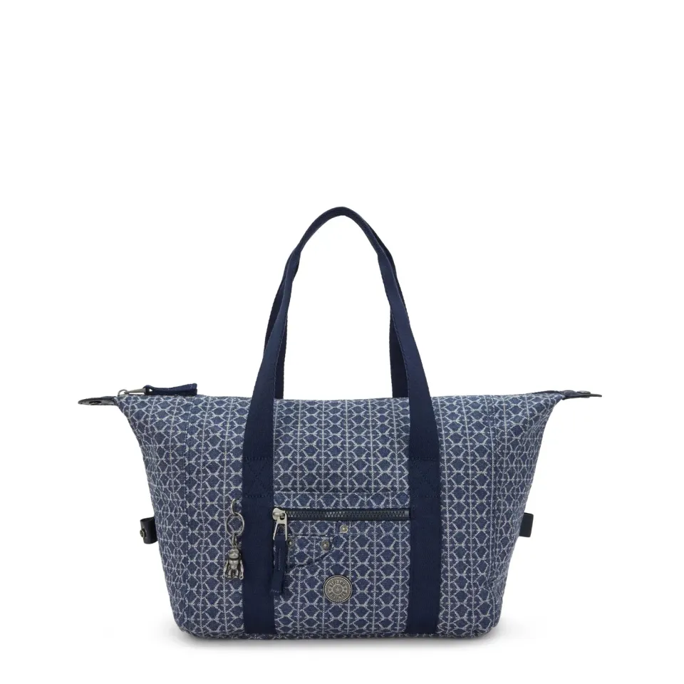 Kipling Casual Art draagtas Signature Denim A4