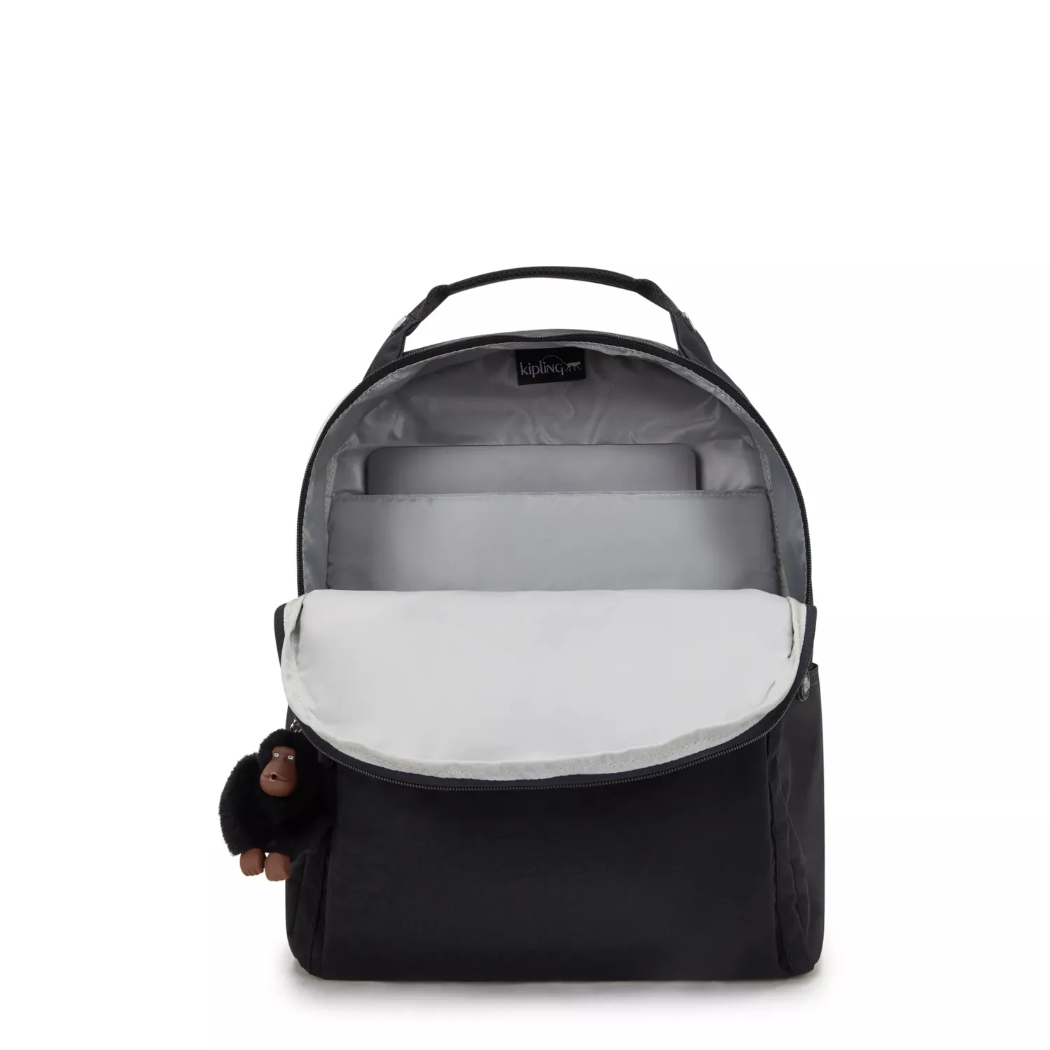 Kipling Micah rugzak Medium Black Tonal met laptopvak