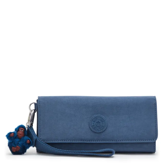 Kipling Rubi Portemonnee Groot Delicate Blue met polsbandje