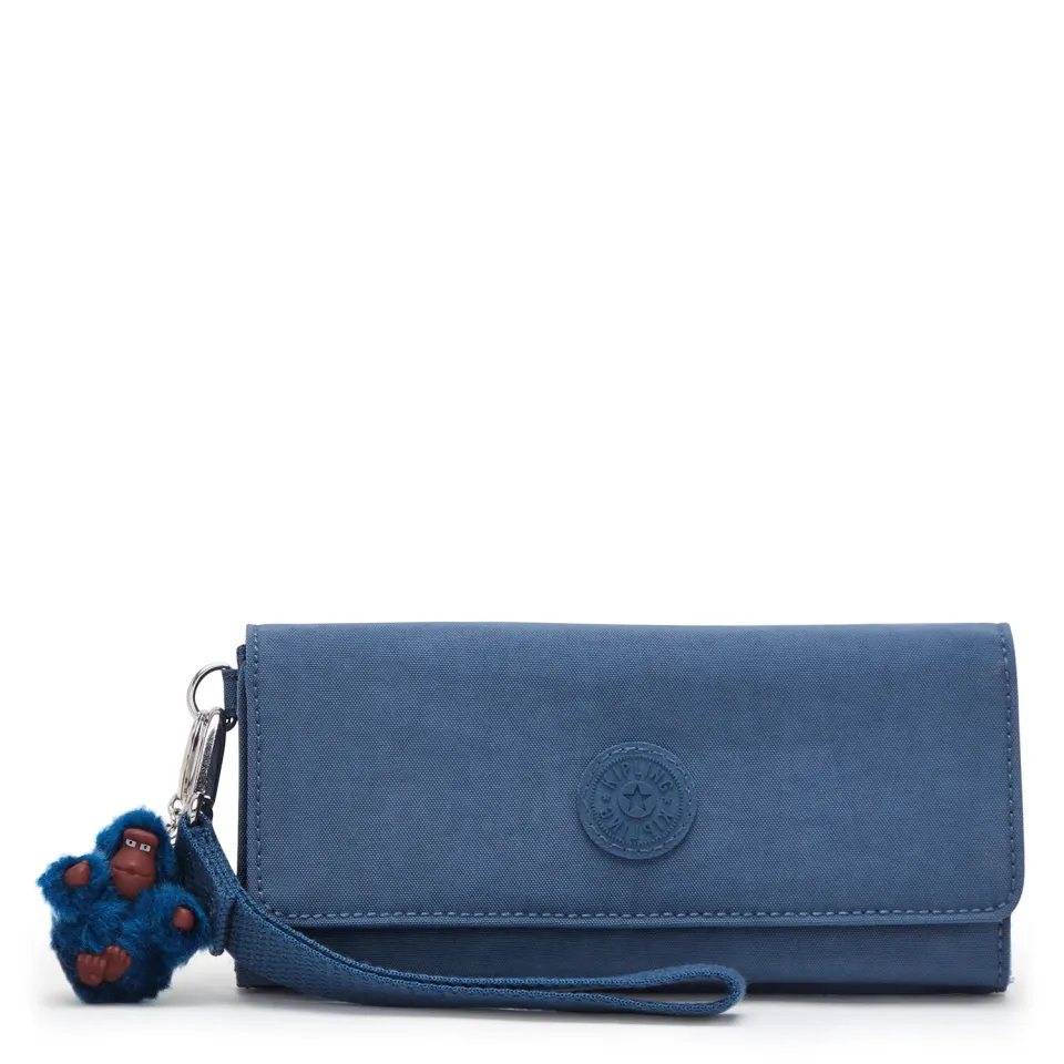 Kipling Rubi Portemonnee Groot Delicate Blue met polsbandje