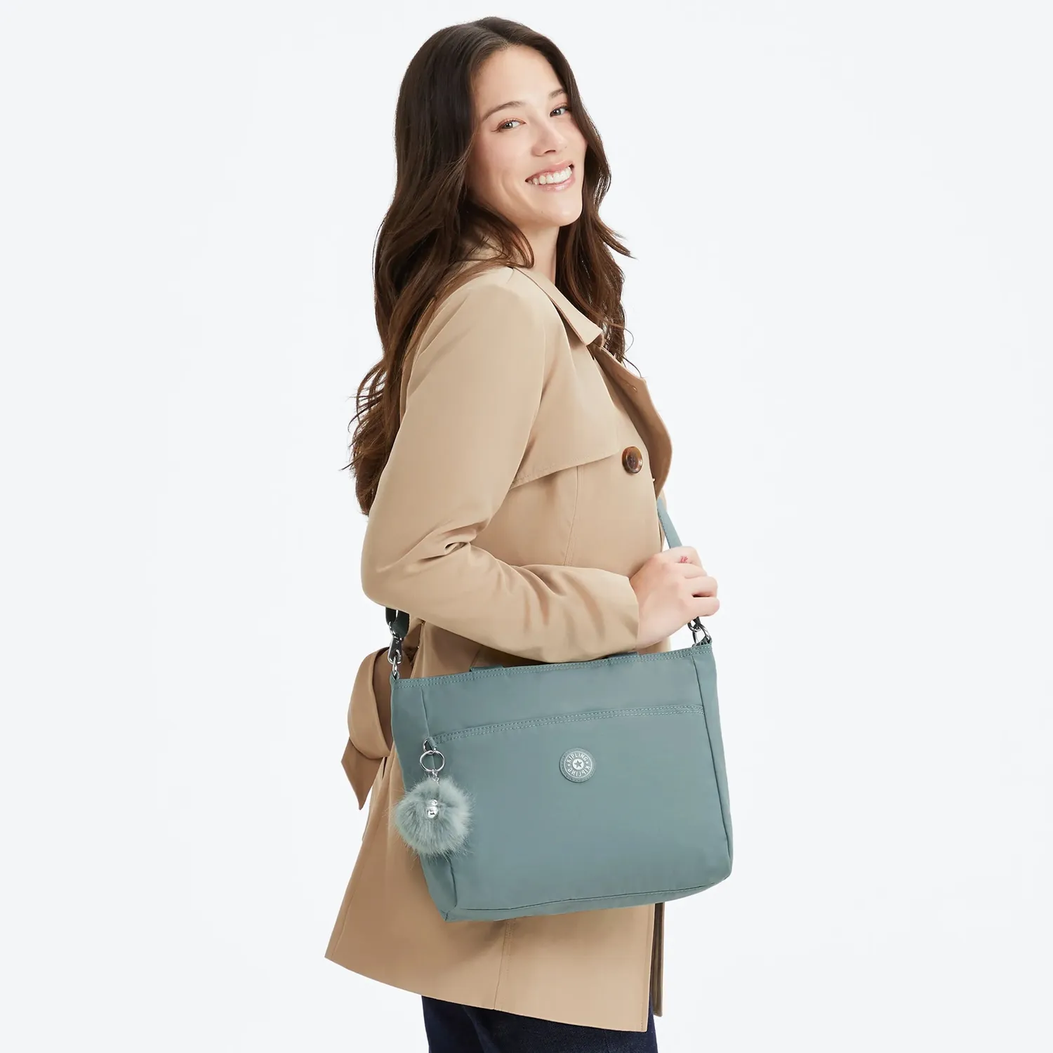 Kipling Lavena handtas Green Air klein met ritsvak